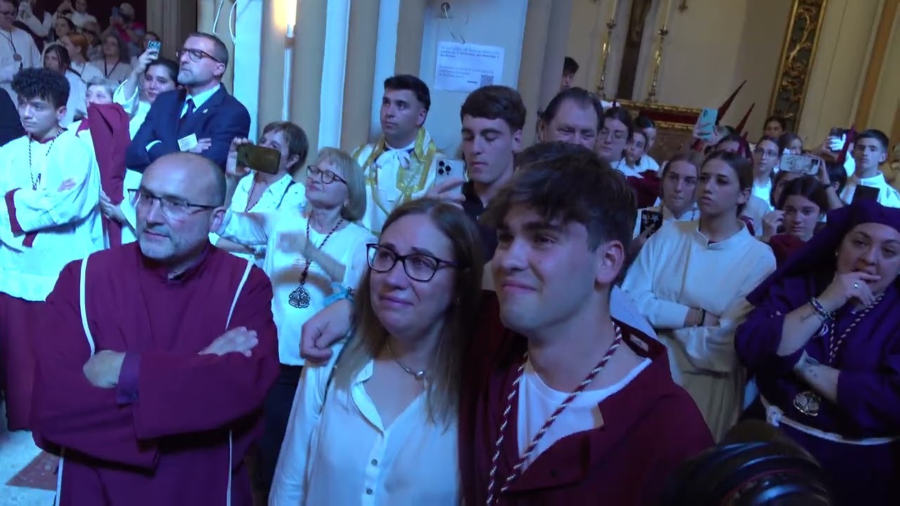 Hermandad de la Salud: Primeros toques de campana. Semana Santa Málaga 2023.