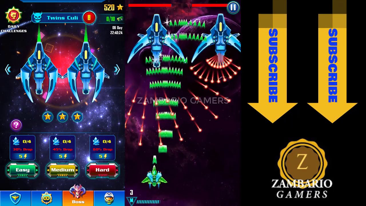 Twins Culi Alien Shooter | Boss 8 | Campaign Level 32 Boss | Galaxy Attack | Easy Medium Hard