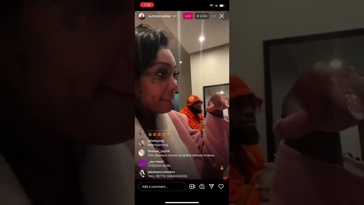 Summer Walker Instagram live
