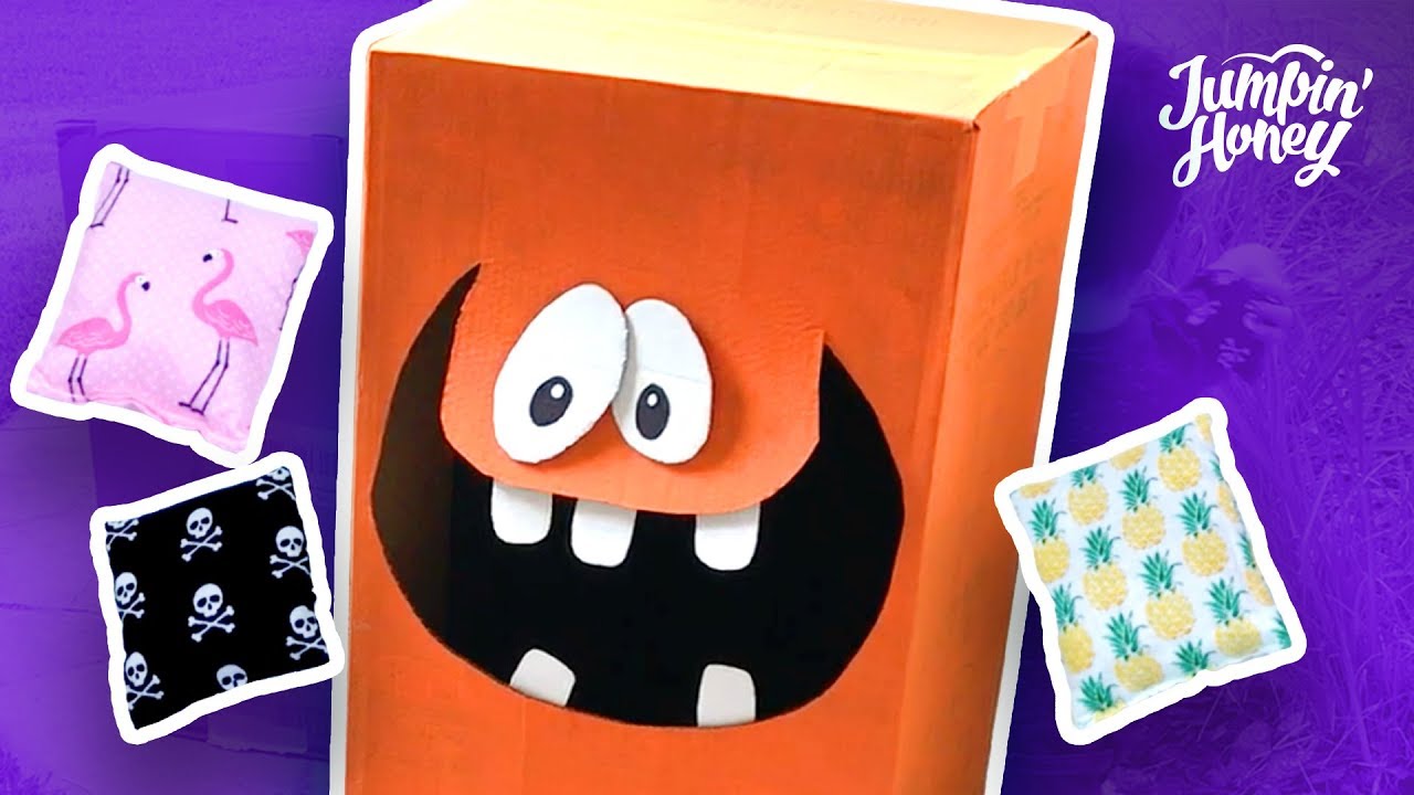 DIY MONSTER BEAN BAG TOSS GAME FOR KIDS  - Activities for kids
