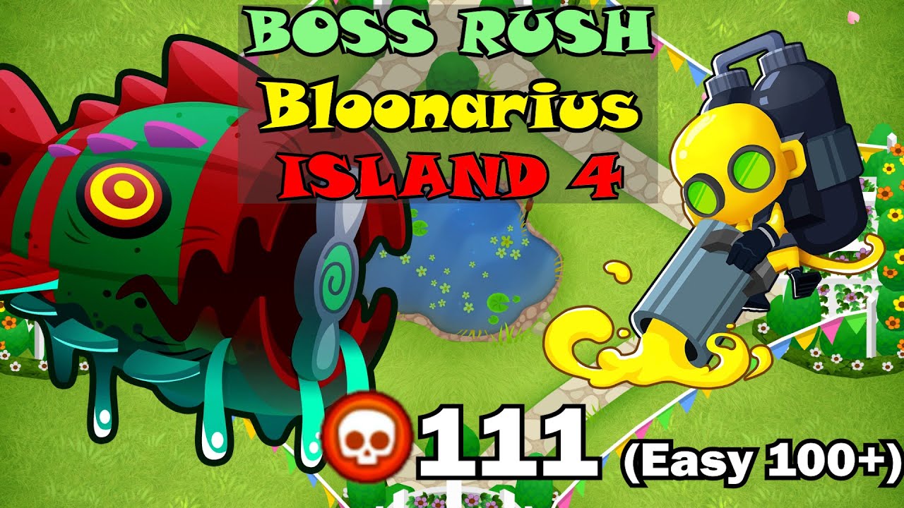 Boss Rush Island 4 | Pops 111 | Bloonarius | Quad | BTD6 Boss Tutorial