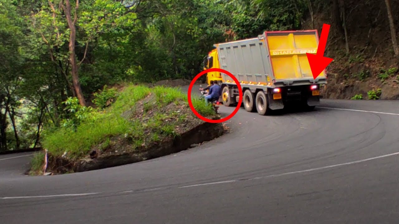 bharat benz 3528c stuck at hill | heavy load vehicle