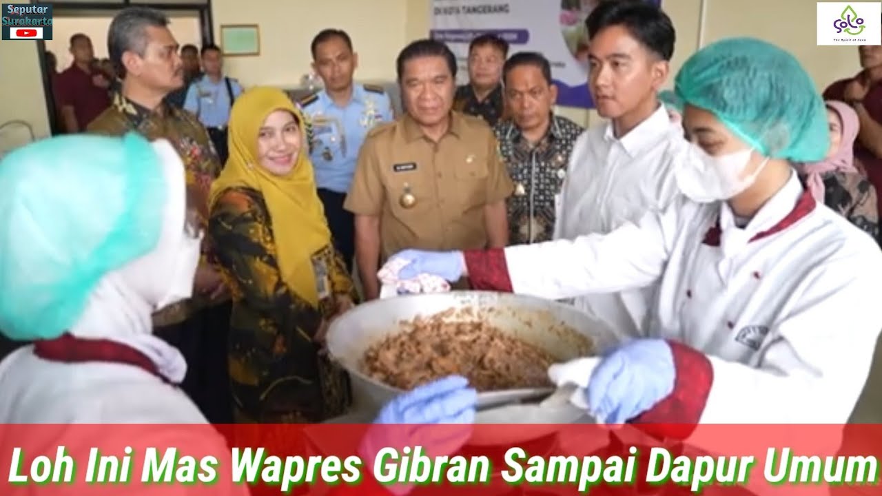Gibran Bikin Kaget Guru SMKN 3 Tangerang, Tiba2 Masuk Dapur Umum Bikin Deg2gan, Bak Mirip Oppa Korea