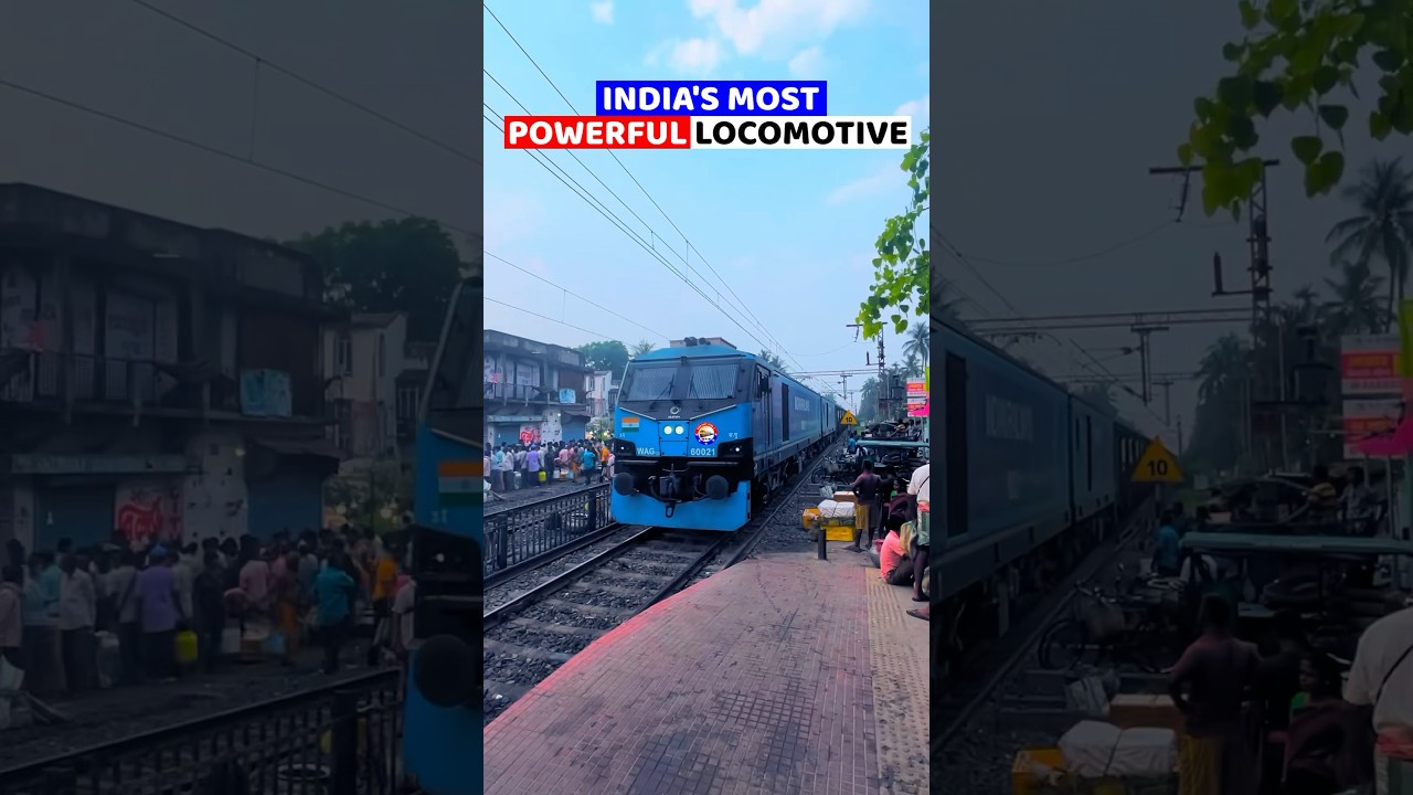 Most Powerful Locomotive WAG-12 in India ⚡️💪🇮🇳 #shots #wag12 #indianrailways #railwaycontent
