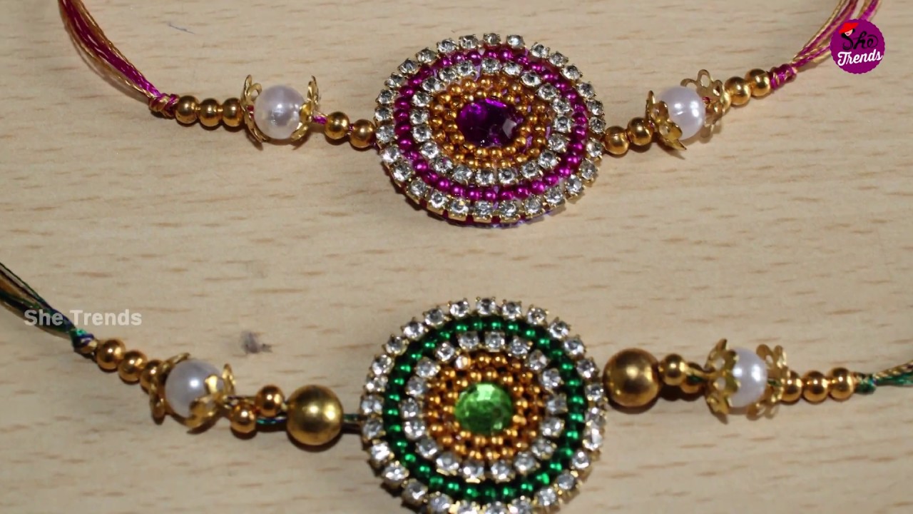 Best Handmade rakhi ideas || rakhi preparation at home || Latest Rakhi designs 2017