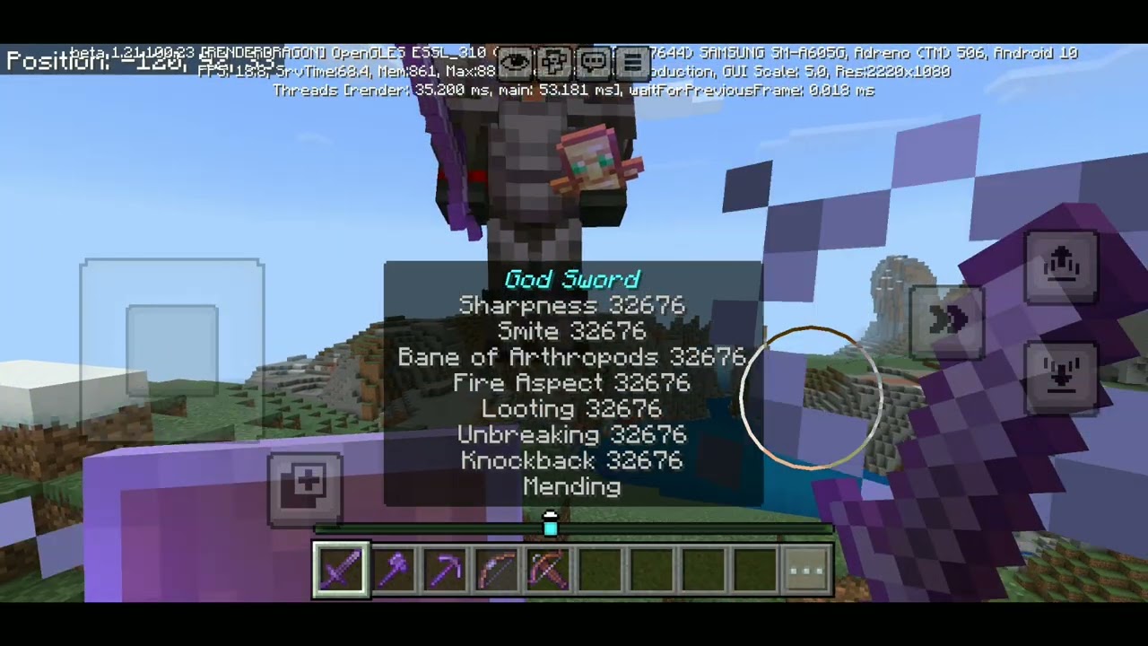 Bhai Minecraft mein God item Mil Gaye title thumbnail se samajh hi jao protection kya hai bhai