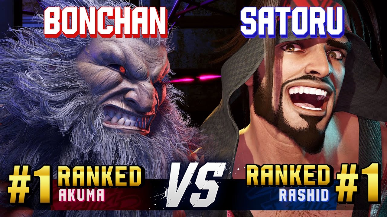 SF6 ▰ BONCHAN (#1 Ranked Akuma) vs SATORU (#1 Ranked Rashid) ▰ High Level Gameplay