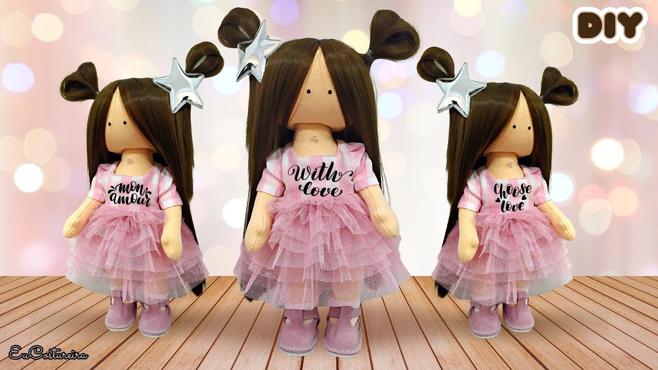 Como fazer vestido para boneca russa passo a passo 🤍 DIY