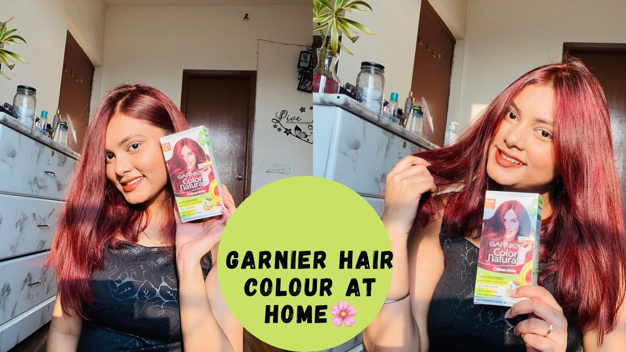 Colour your hair at home| Garnier colour naturals| Intense Red| Aditi Deb|