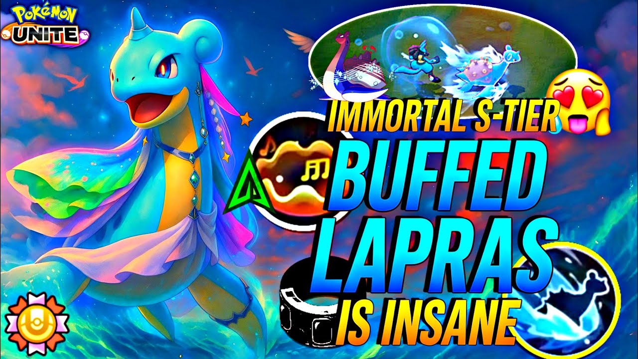 BUFFED PERISH BEAM LAPRAS IS INSANELY BROKEN WITH THIS IMMORTAL S-TIER META BUILD!❄️ | Pokemon Unite