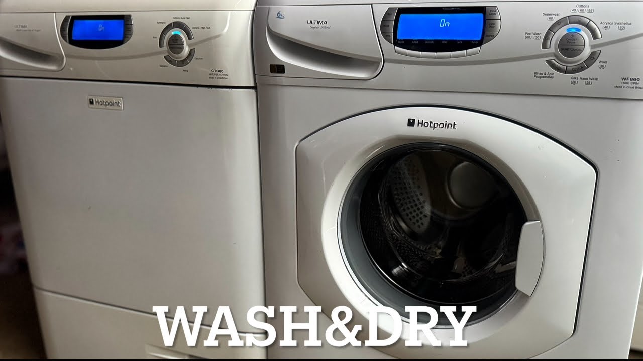 Hotpoint Ultima WF860 & CTD80 - Complete Wash and Dry!