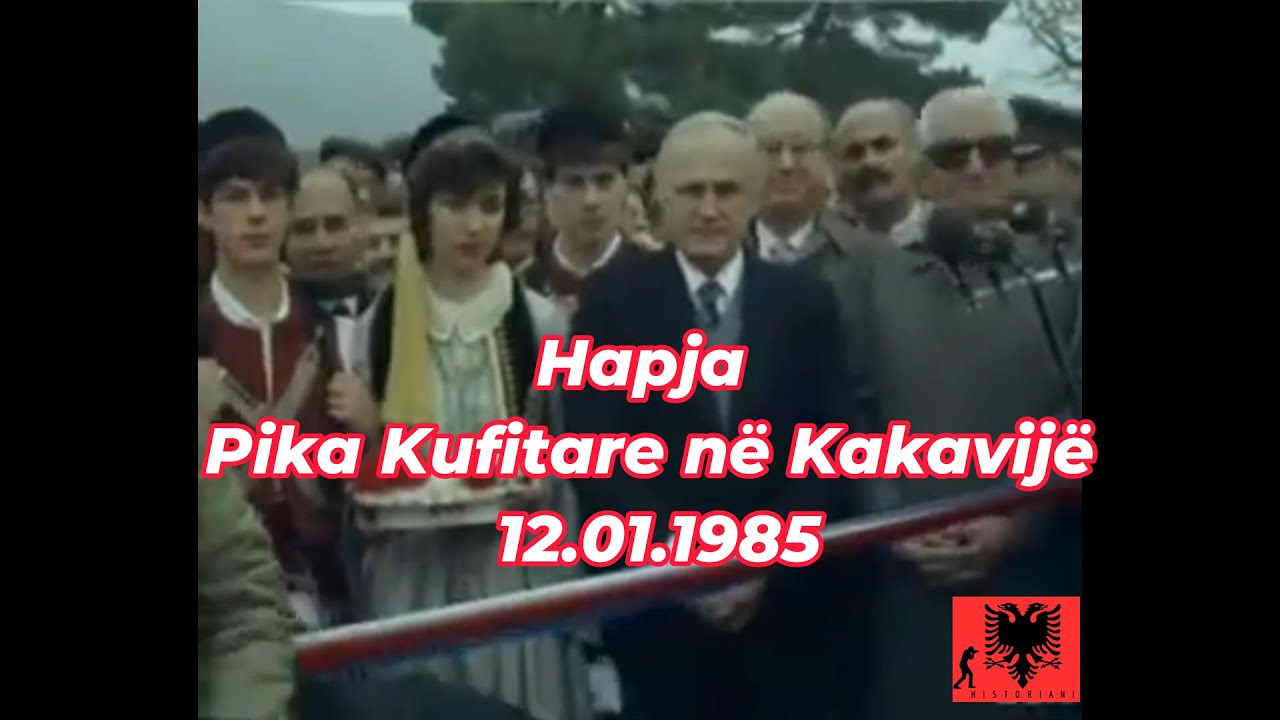 Ceremonia Historike e Hapjes së Pikës Kufitare në Kakavijë . 12.01.1985