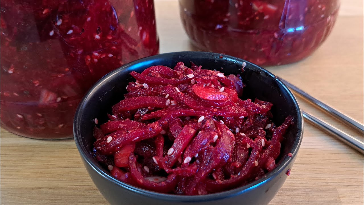 Very healthy and tasty beetroot kimchi