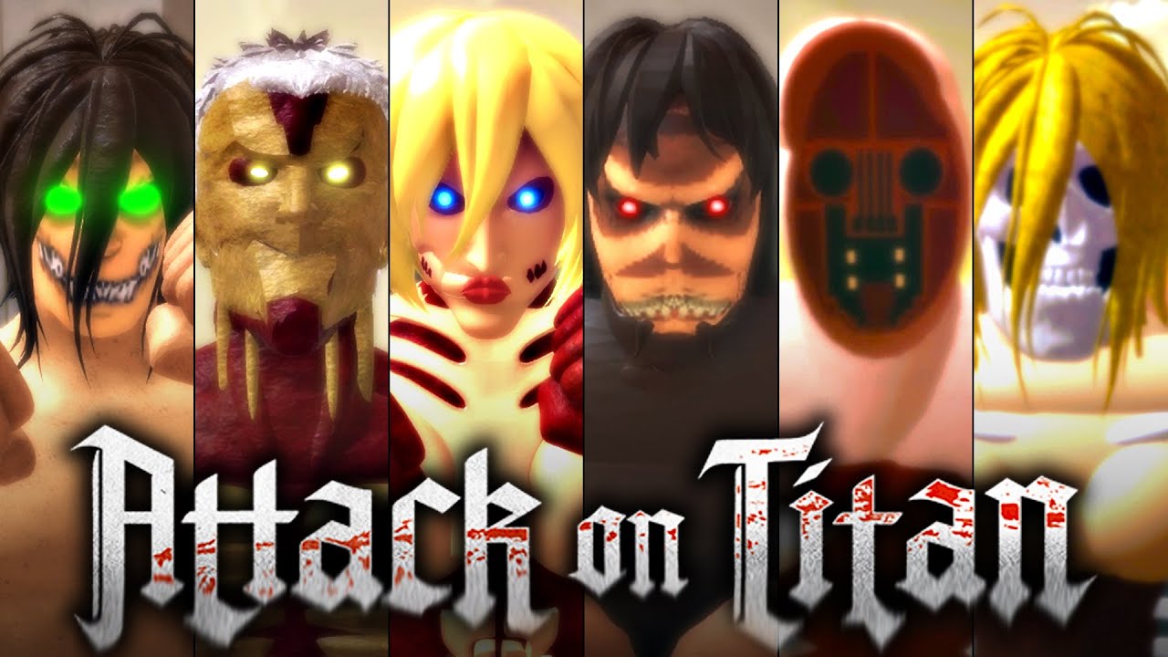 ไททันทุกตัวในเกม Roblox : Attack on titan Humanity's End