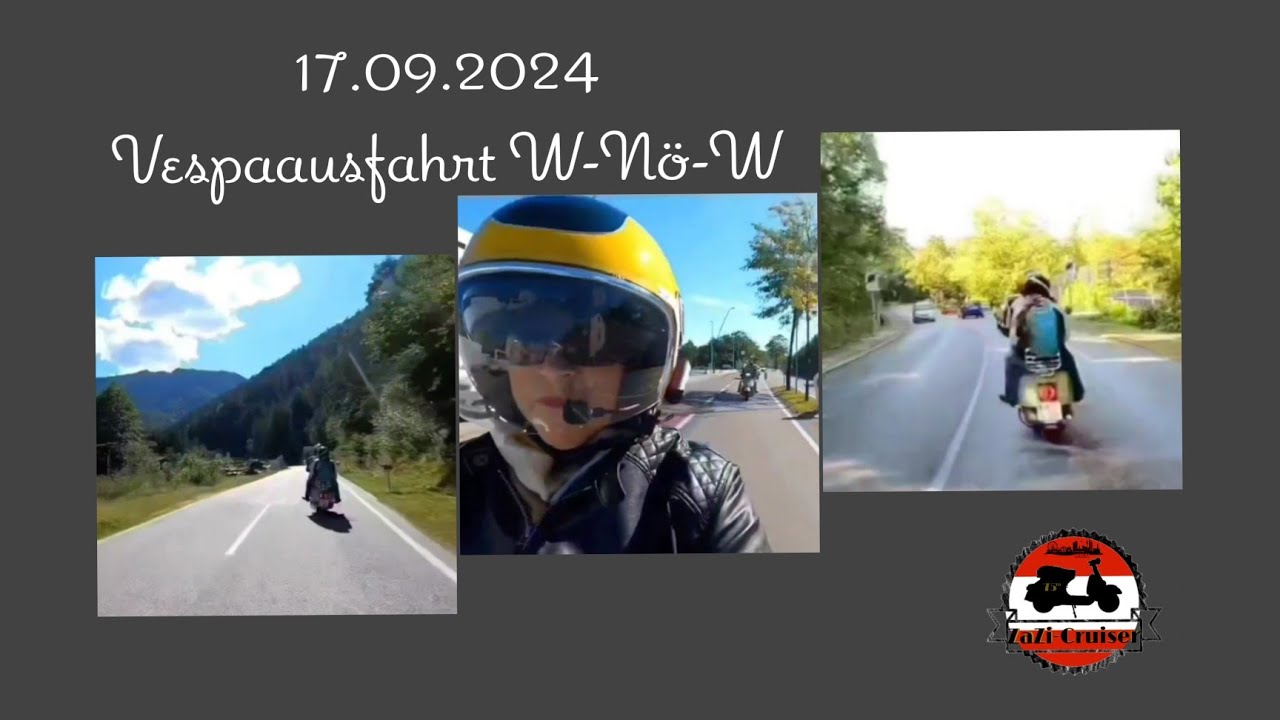 17.09.23 Vespaausfahrt Wien, Kalte Kuchl, Reichenau, Höllental, Stift Heiligenkreuz, Wien