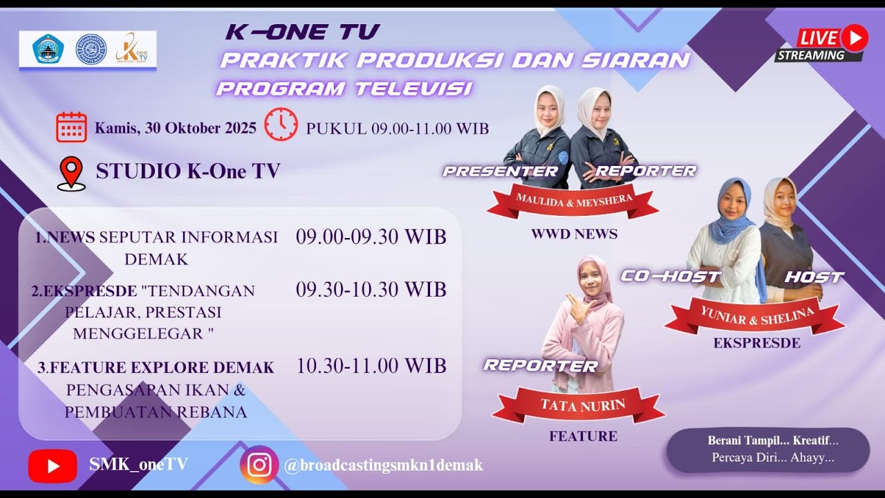 PRAKTIK PRODUKSI DAN SIARAN PROGRAM TELEVISI II  XI BCP 1