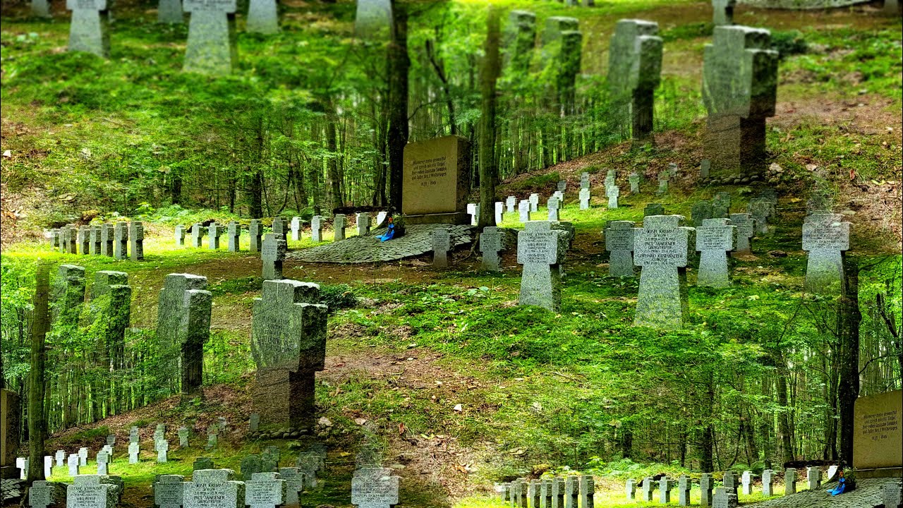 Sassnitz / Dwasieden Waldfriedhof 4K - 2.Weltkrieg - Wehrmacht - Saßnitz