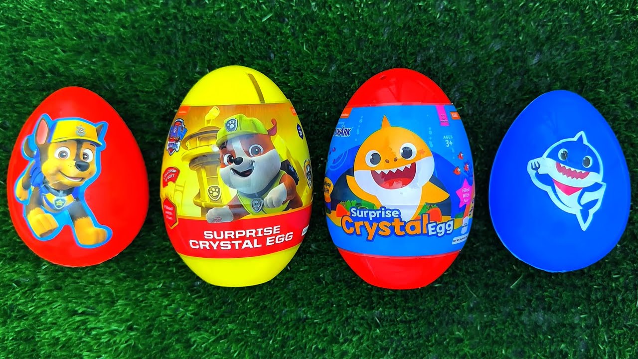 💛 ASMR Candy Symphony | Egg Surprises Paw Patrol | Baby Shark & Yellow Sweets Unboxing