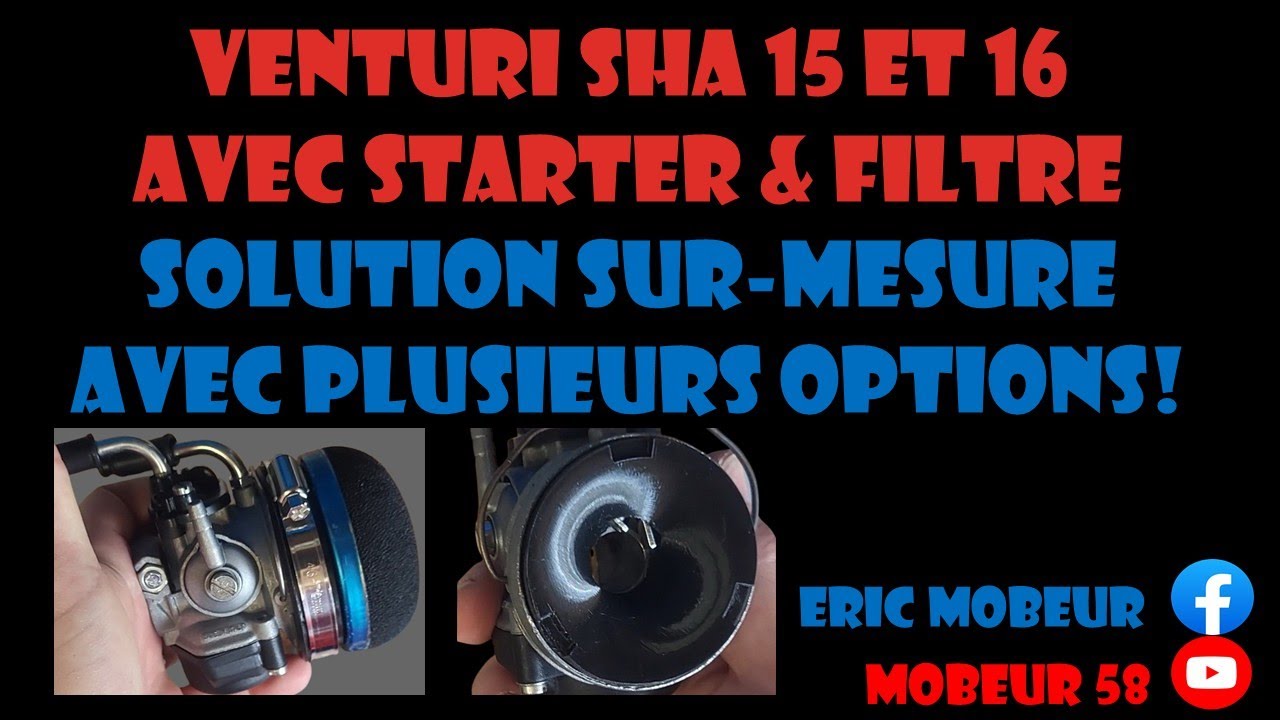 Venturi SHA 15 et 16 avec starter & filtres : solution sur-mesure avec plusieurs options !