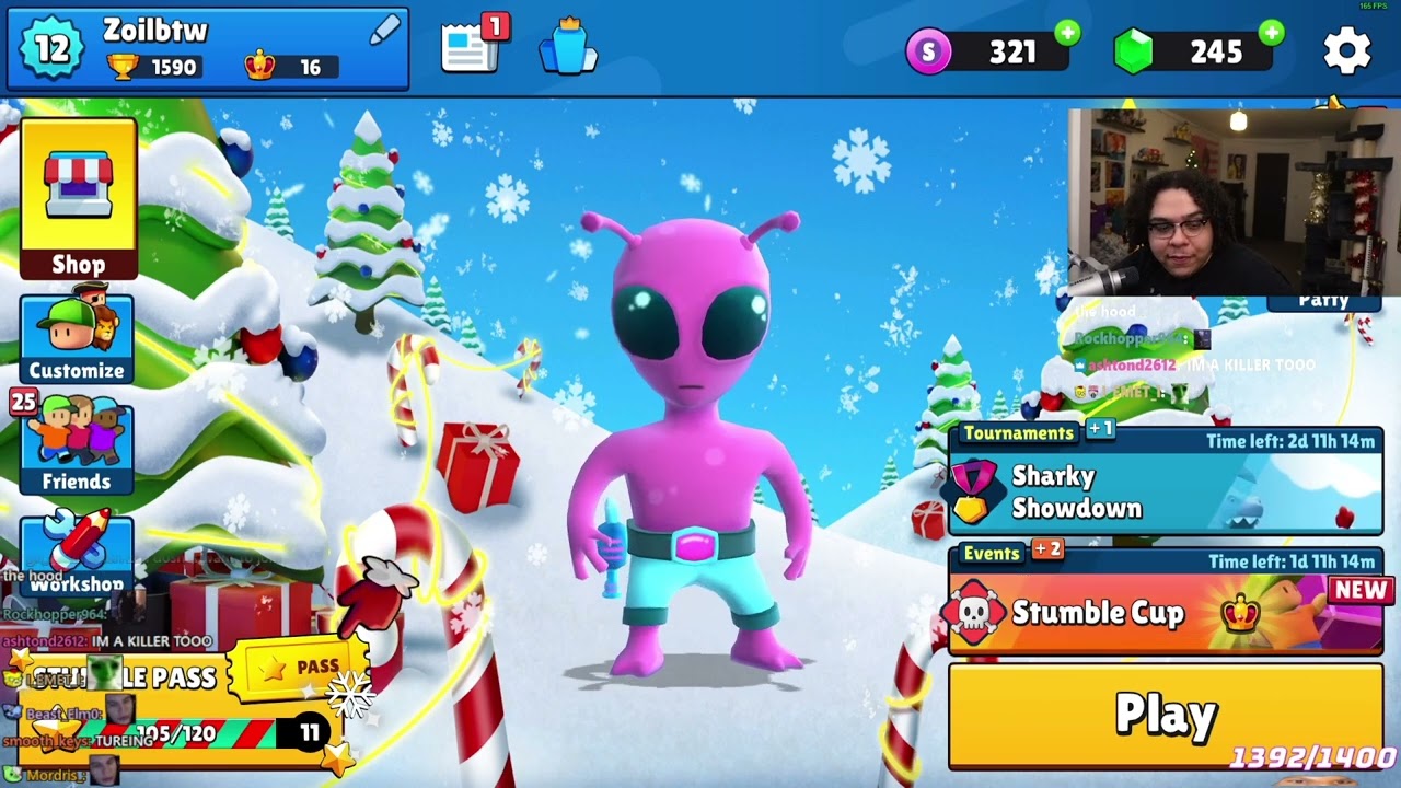 [3/3] 2023-12-12 'BIG STREAM TODAY 🥺 STUMBLE GUYS TOURNEY 🤯 HUGE PRIZE POOL 🤩 MOVIE NIGHT? 🤥'