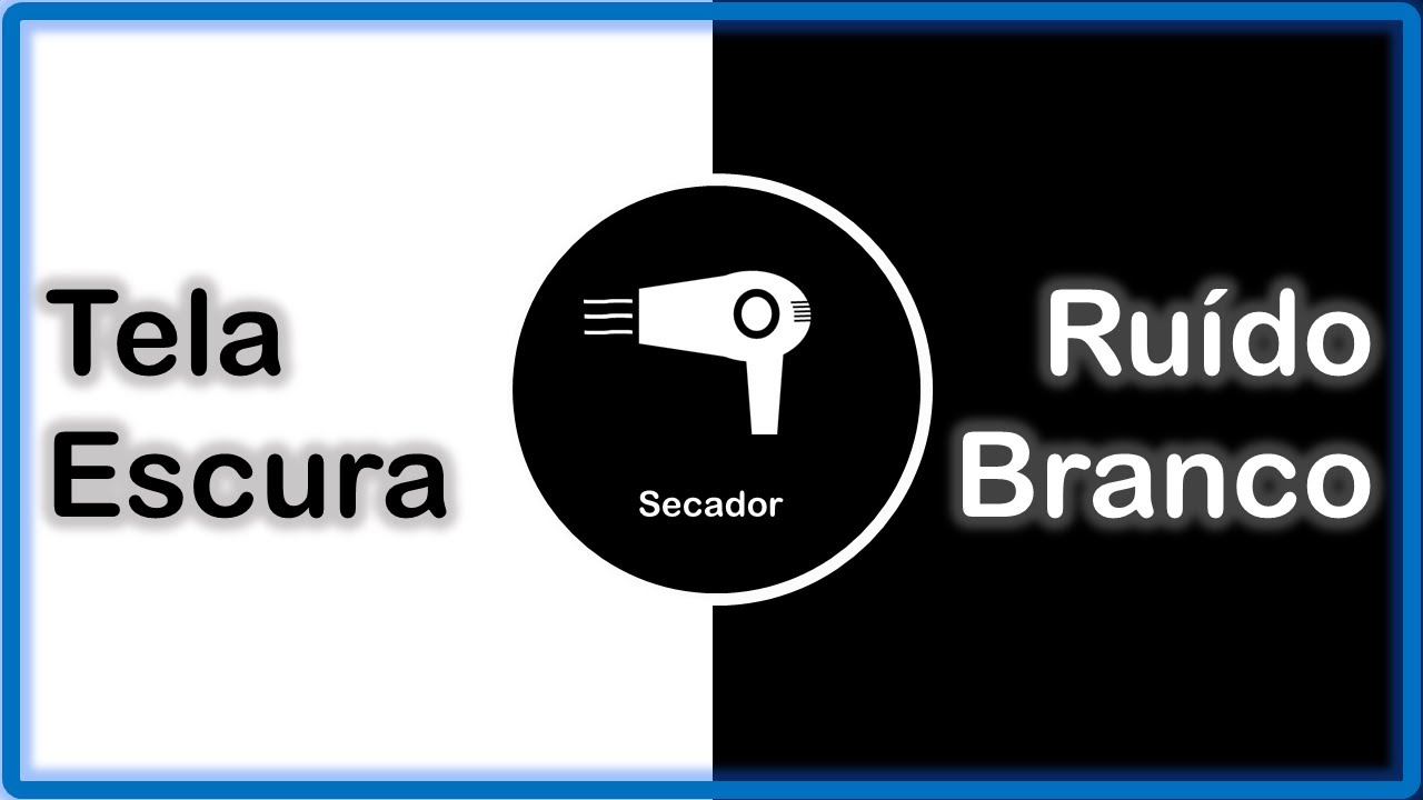 Ru&iacute;do Branco e Tela Escura | Secador de cabelo | 8 horas | ASMR