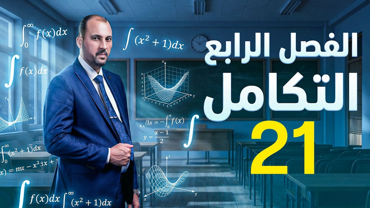 الرياضيات للصف السادس العلمي (الفصل الرابع محاضرة 21 المساحة الجزء الاول 2026)