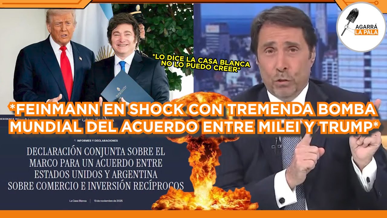 FEINMANN QUED&Oacute; EN SHOCK POR HIST&Oacute;RICO ACUERDO COMERCIAL DE ARGENTINA Y EE.UU GRACIAS A MILEI