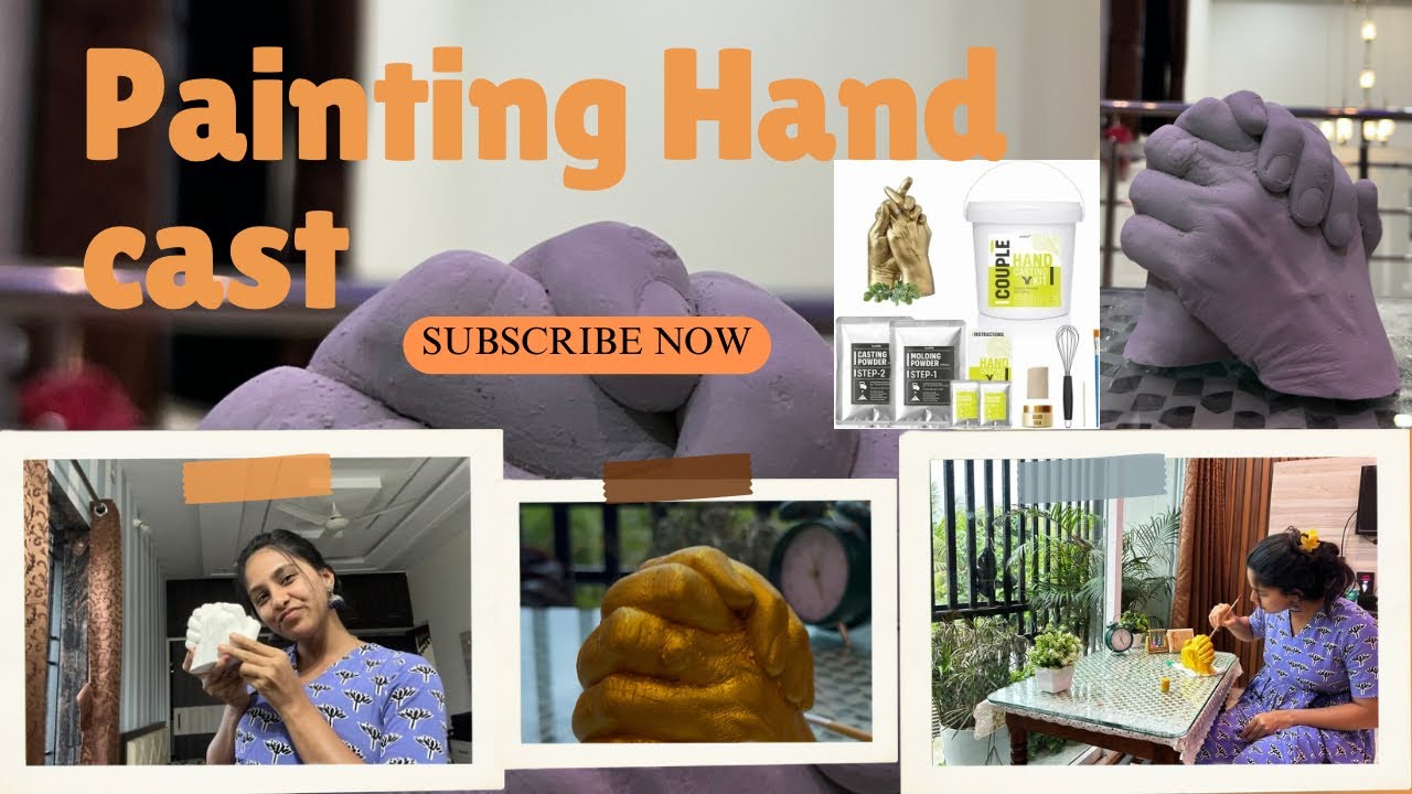 Kraftify Hand casting kit | Painting hand cast | Flipkart finds | Painting vlog | Gifting ideas | 