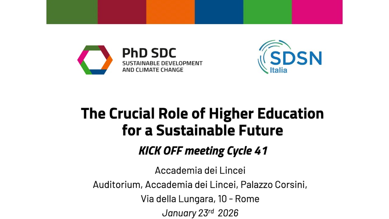 The Crucial Role of Higher Education for a Sustainable Future - PART 1