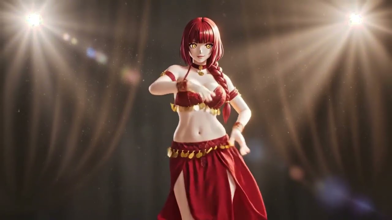 Elegant Traditional Belly Dance | Cinematic 3D Render Animation | Cultural Dance Art