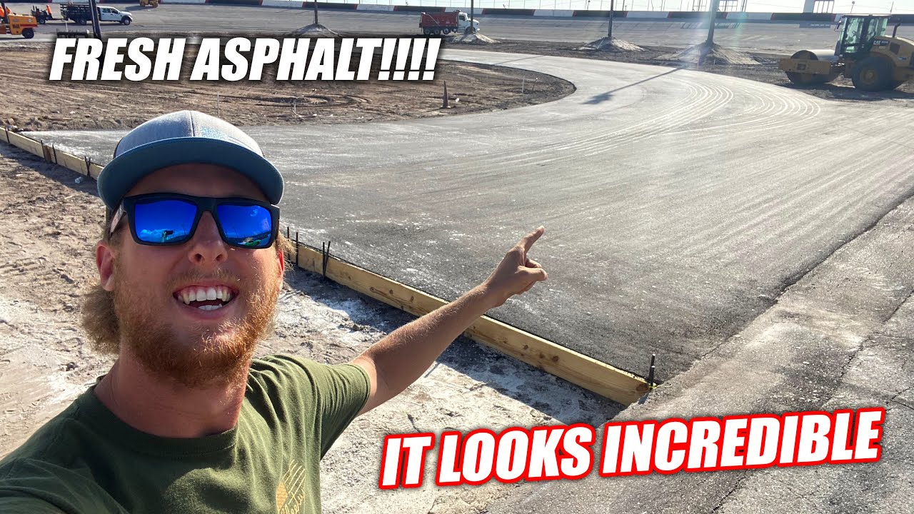 Building the Freedom Factory a GIANT Burnout/Drift Pad Part 3!!! (ASPHALT DAY!!)
