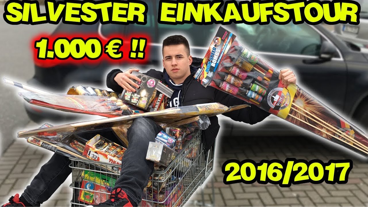 Die GRÖSSTE SILVESTER FEUERWERK EINKAUFSTOUR 2016/2017 | 1000€ ! | MrPyroManager