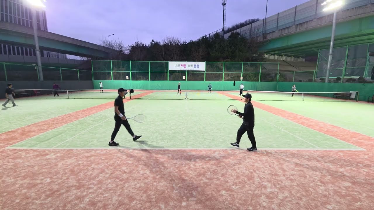 26.02.22 테니스 복식 중랑구립 2경기
