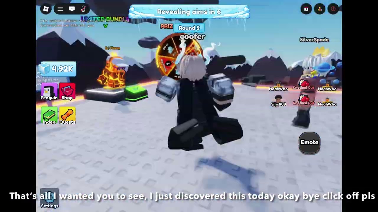 Game thinks I in game so it continues to flop me around because it thinks I am a prenguin