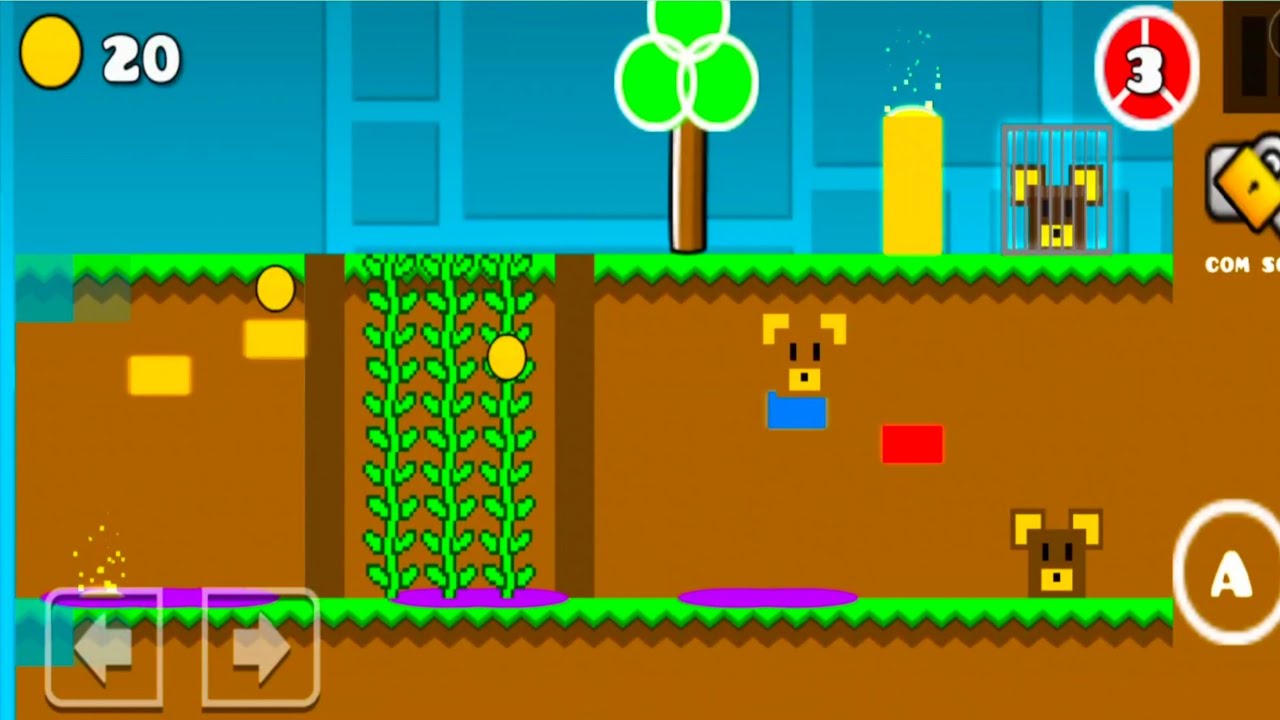 Super bear adventure Gameplay Walkthrough Geometry Dash Version 