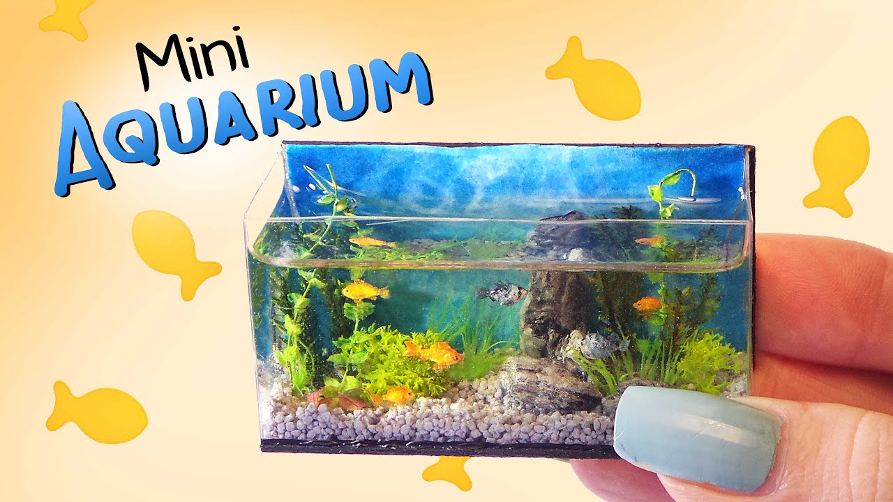 Miniature Aquarium Tutorial // DIY Dolls/Dollhouse