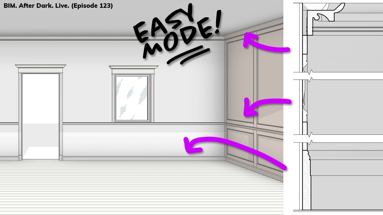 Новый и ПРОСТОЙ способ добавить карниз в Revit! (совместно с Брентоном Вибергом)