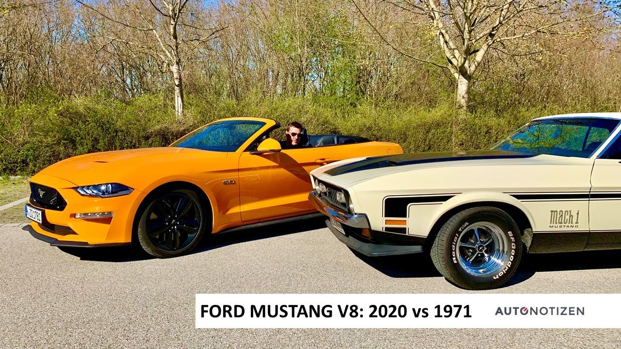 Ford Mustang GT 2020 vs Mach 1 1971: Alt und Neu mit V8 im Review, Test, Fahrbericht