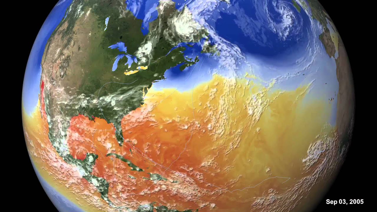 GEOS-5 Model of 2005 Hurricane Season [1080p]