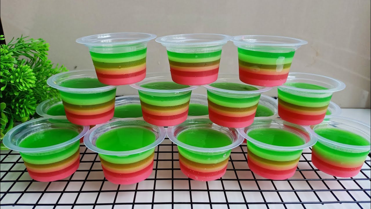 HANYA MODAL 11 RIBU IDE JUALAN LARIS MANIS‼️ RESEP PUDING RAINBOW CUP MINI