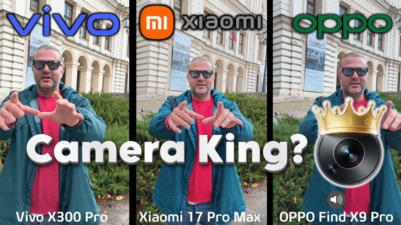 Vivo X300 Pro против Xiaomi 17 Pro Max против OPPO Find X9 Pro: лучшее сравнение камер 📷