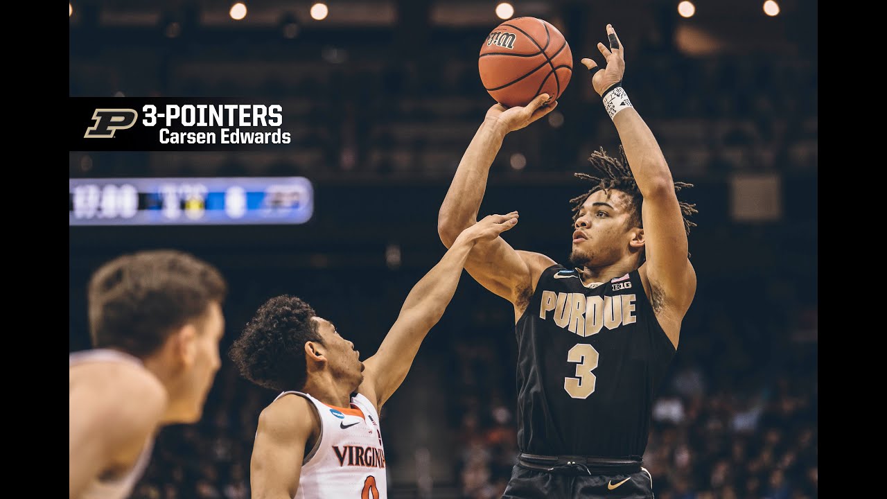 HIGHLIGHTS: Carsen Edwards was dangerous from deep while at Purdue, making 281 career 3-pointers.