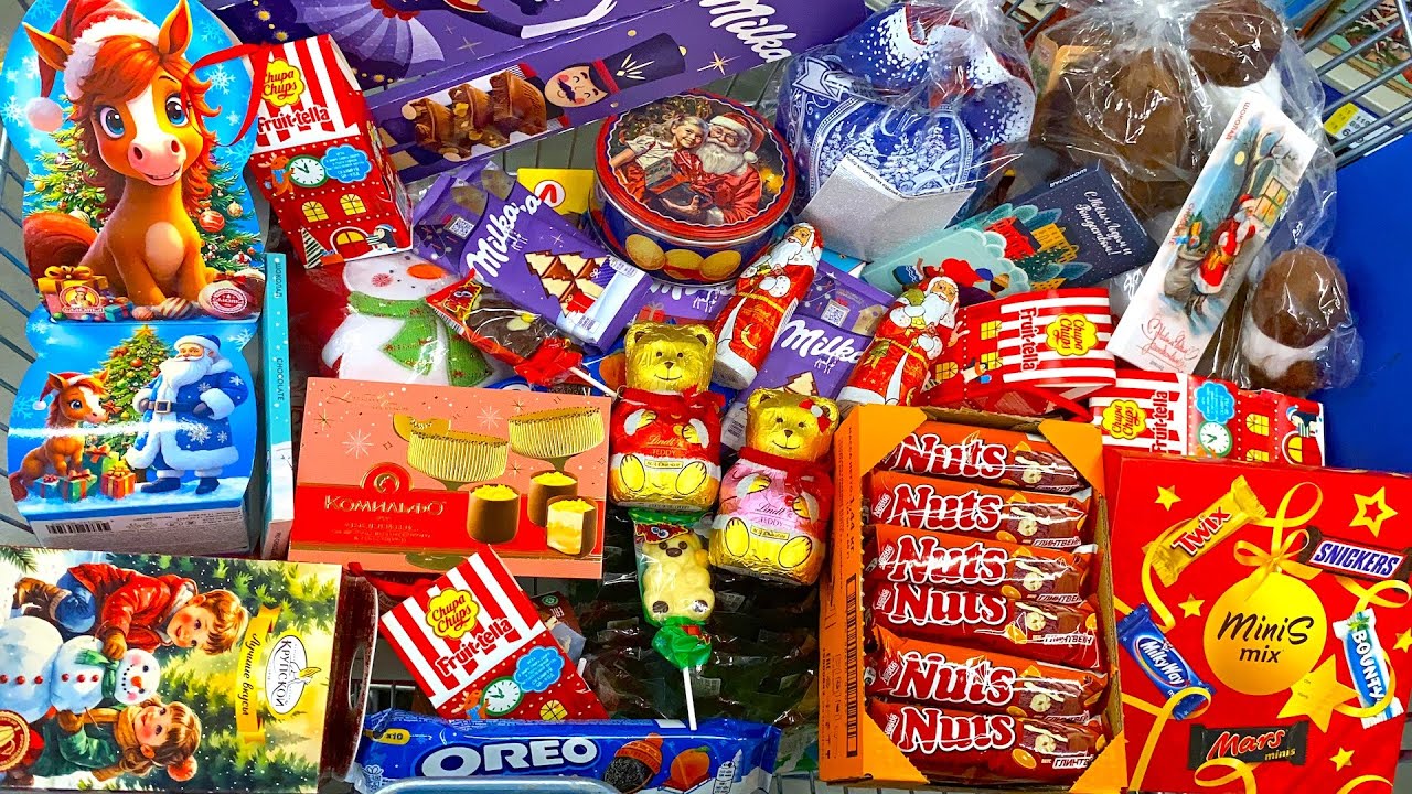 Конфеты и Сладости 🍟 Мега Шоппинг! Kinder, Mamba,M&M's,Mentos, Chupa Chups.Shopping a lot of candy
