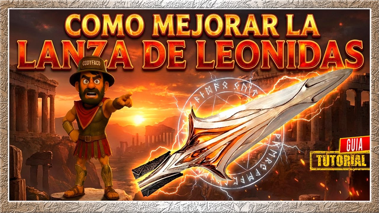 como mejorar la lanza de leonidas🎮| assassin's creed odyssey tutorial español