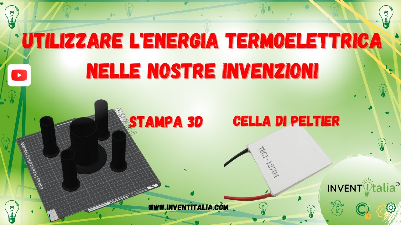 L'energia termoelettrica nelle nostre invenzioni - celle di Peltier per staccare le stampe 3D
