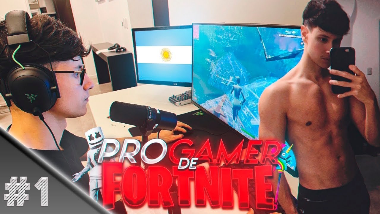 PONIENDO FITNESS a un PRO PLAYER de FORNITE || FITNESS SESSION #1 CANINARG TOMAS MAZZA