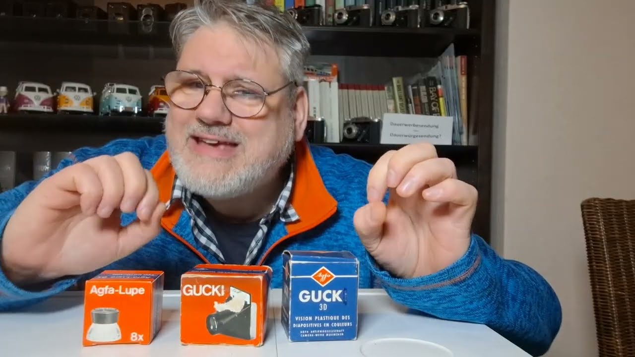 Agfa Lupe und die Gucki: Kleine Lupen und Sichtgeräte für Dias etc. Sehr praktisch