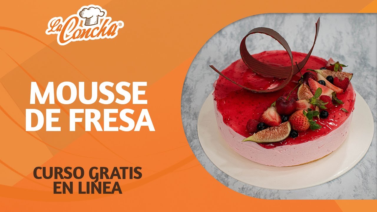 Curso, mousse de fresa