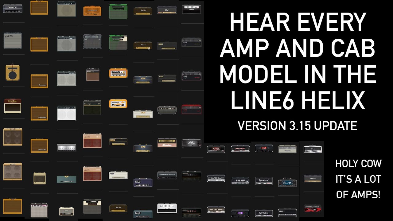 Hear Every Amp and Cab Model in The Line6 Helix - Firmware 3.15