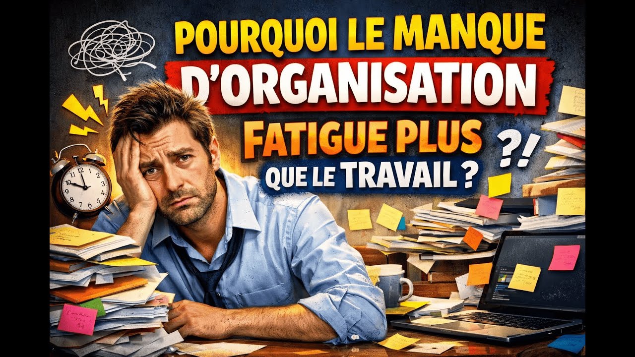 Pourquoi le manque d’organisation fatigue plus que le travail ?